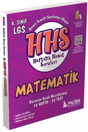 8. Sınıf Matematik Haftalık Hasat Soruları Muba Yayınları - Hemen Satın Al