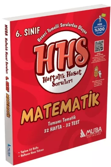 6. Sınıf Matematik Haftalık Hasat Soruları Muba Yayınları - Hemen Satın Al