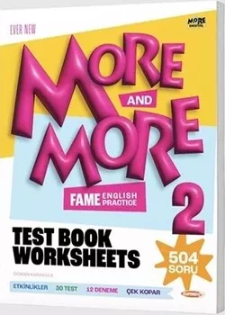 2. Sınıf More and More English Worksheets Test Book Kurmay ELT - Hemen Satın Al