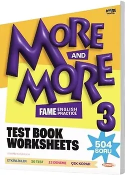 More and More English 3 Worksheets Test Book Kurmay ELT - Hemen Satın Al