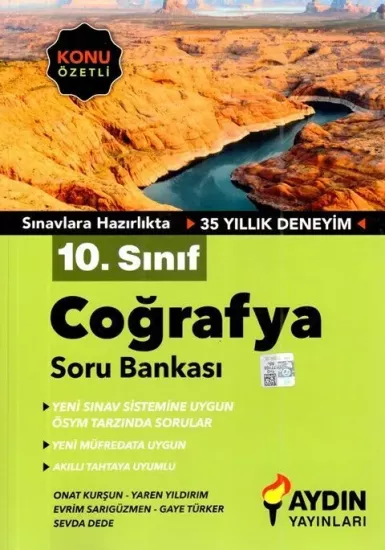 10. Sınıf Coğrafya Konu Özetli Soru Bankası Aydın Yayınları