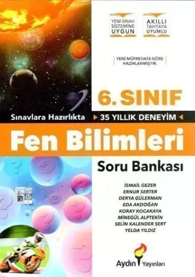 6. Sınıf Fen Bilimleri Soru Bankası Aydın Yayınları