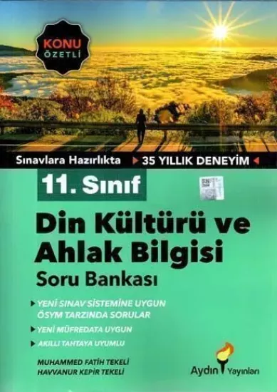 11. Sınıf Din Kültürü ve Ahlak Bilgisi Konu Özetli Soru Bankası Aydın Yayınları