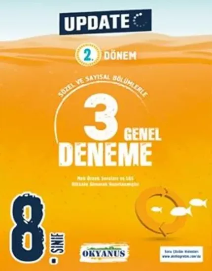8. Sınıf Update 2. Dönem 3 Genel Deneme Okyanus Yayıncılık - Hemen Satın Al