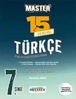 7. Sınıf Master 15 Türkçe Denemesi Okyanus Yayıncılık - Hemen Satın Al
