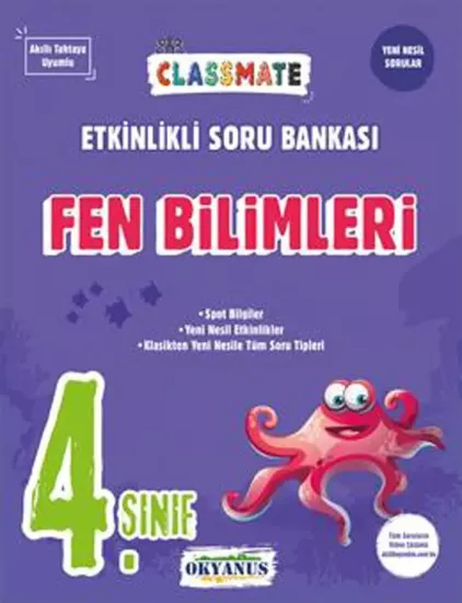4. Sınıf Classmate Fen Bilimleri Etkinlikli Soru Bankası Okyanus Yayıncılık