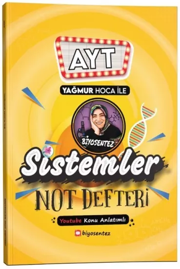 KR Akademi Yağmur Hoca ile AYT Biyosentez Sistemler Not Defteri Tamamı El Yazılı KR Akademi Yayınları - Hemen Satın Al