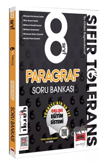 8. Sınıf Sıfır Tolerans Paragraf Soru Bankası Yargı Yayınları