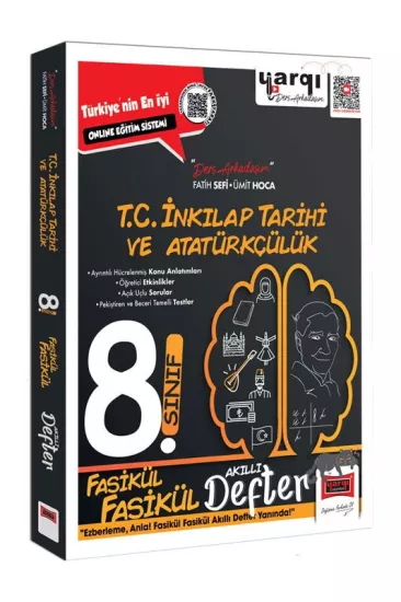 8. Sınıf İnkılap Tarihi Fasikül Fasikül Akıllı Defter Yargı Yayınları