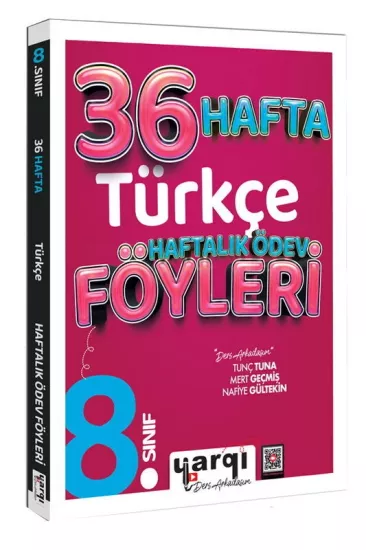 8. Sınıf Türkçe 36 Haftalık Ödev Föyleri Yargı Yayınları