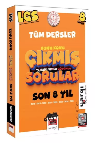 8. Sınıf Konu Konu Çıkmış Sorular Son 8 Yıl (Tüm Dersler) Yargı Yayınları