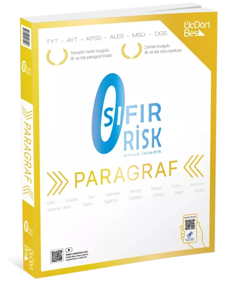 Paragraf Sıfır Risk ÜçDörtBeş Yayınları