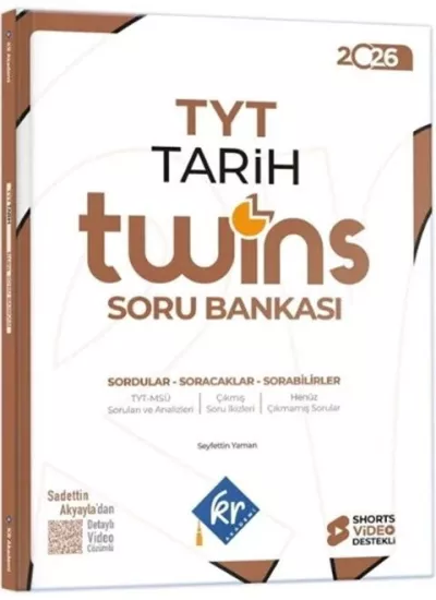 KR Akademi 2026 TYT Tarih Twins Soru Bankası KR Akademi Yayınları - Hemen Satın Al