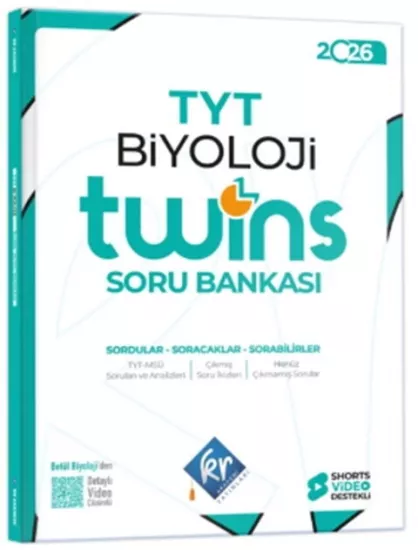 KR Akademi 2026 TYT Biyoloji Twins Soru Bankası KR Akademi Yayınları - Hemen Satın Al
