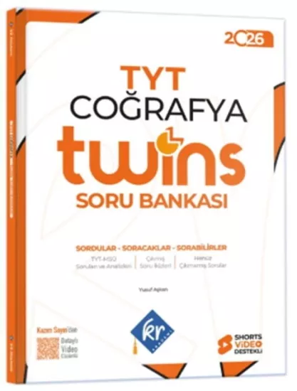 KR Akademi 2026 TYT Coğrafya Twins Soru Bankası KR Akademi Yayınları - Hemen Satın Al