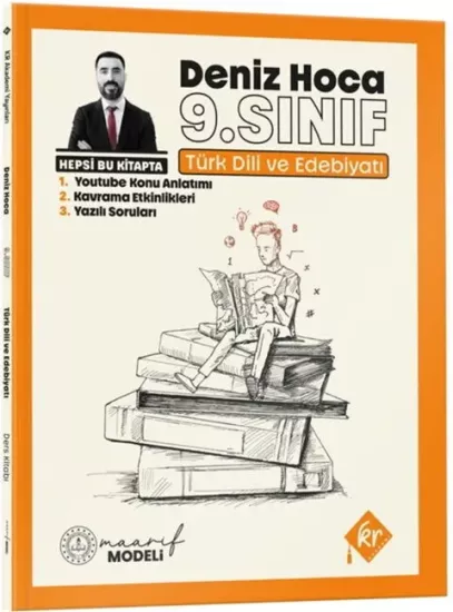 KR Akademi Deniz Hoca Maarif Modeli 9. Sınıf Türk Dili ve Edebiyatı Konu Anlatım ve Yazılı Soruları Kitabı KR Akademi Yayınları - Hemen Satın Al