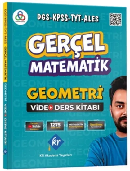 KR Akademi Gerçel Matematik DGS KPSS TYT ALES Geometri Video Ders Kitabı KR Akademi Yayınları - Hemen Satın Al
