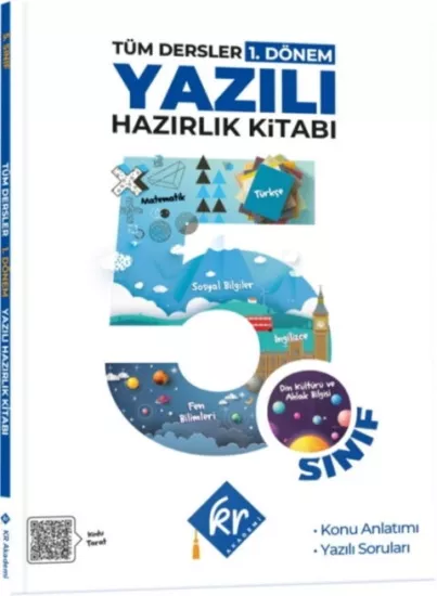 KR Akademi 5. Sınıf Tüm Dersler 1. Dönem Yazılı Hazırlık Kitabı KR Akademi Yayınları - Hemen Satın Al