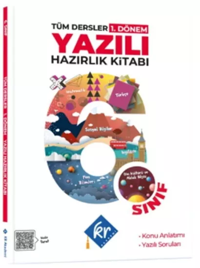 KR Akademi 6. Sınıf Tüm Dersler 1. Dönem Yazılı Hazırlık Kitabı KR Akademi Yayınları - Hemen Satın Al