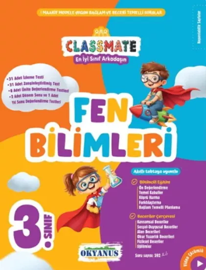 3. Sınıf Fen Bilimleri Classmate Soru Bankası Okyanus Yayıncılık - Hemen Satın Al