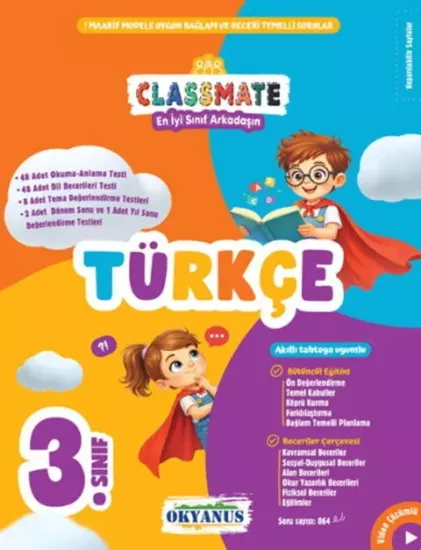 3. Sınıf Türkçe Classmate Soru Bankası Okyanus Yayıncılık - Hemen Satın Al