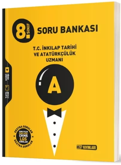 8. Sınıf T.C. İnkılap Tarihi ve Atatürkçülük Uzmanı Soru Bankası Hız Yayınları - Hemen Satın Al