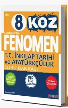 Fenomen Okul Yayınları 8. Sınıf T.C. İnkılap Tarihi ve Atatürkçülük KOZ Soru bankası Fenomen Yayınları - Hemen Satın Al
