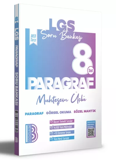8. Sınıf Paragraf Soru Bankası Muhteşem Üçlü Benim Hocam Yayınları