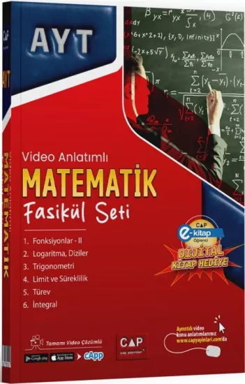 AYT Matematik Video Anlatımlı Fasikül Seti Çap Yayınları - Hemen Satın Al