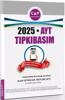 2025 AYT Tıpkı Basım Çap Yayınları - Hemen Satın Al