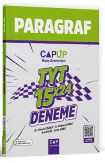 Çap TYT Paragraf 15 x 24 Branş Denemesi Çap Yayınları - Hemen Satın Al
