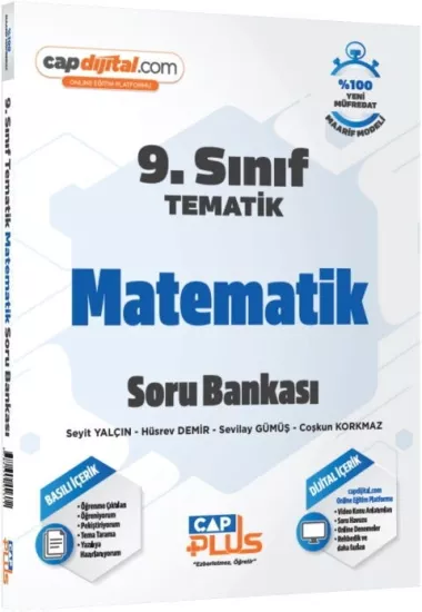 9. Sınıf Matematik Tematik Plus Soru Bankası Çap Yayınları - Hemen Satın Al
