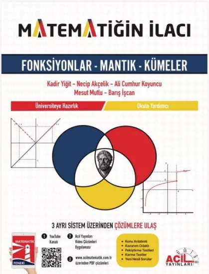 Matematiğin İlacı TYT Fonksiyonlar Mantık Kümeler Acil Yayınları - Hemen Satın Al