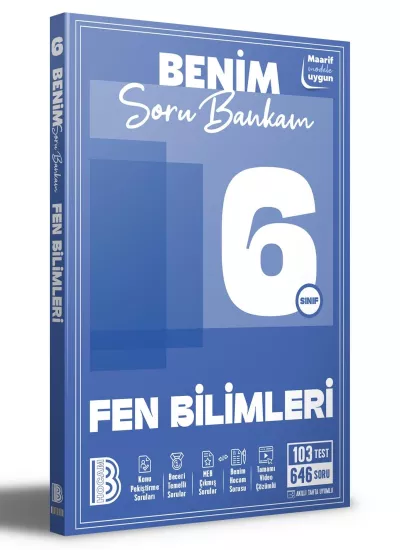 6. Sınıf Fen Bilimleri Benim Soru Bankam Benim Hocam Yayınları