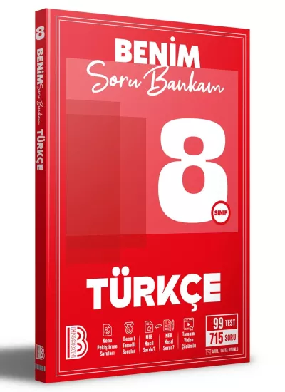 8. Sınıf Türkçe Benim Soru Bankam Benim Hocam Yayınları