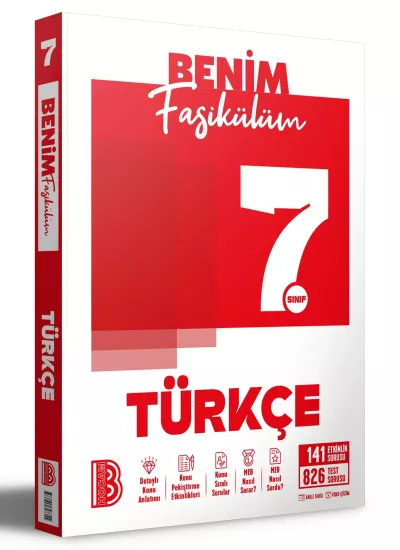 7. Sınıf Türkçe Benim Fasikülüm Benim Hocam Yayınları