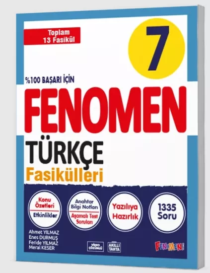 7. Sınıf Türkçe Fasikülleri (Toplam 13 Fasikül) Fenomen Yayınları