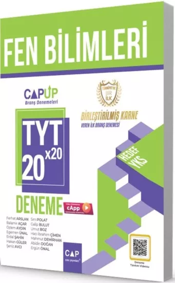 TYT Fen Bilimleri 20 x 20 Up Deneme Çap Yayınları - Hemen Satın Al
