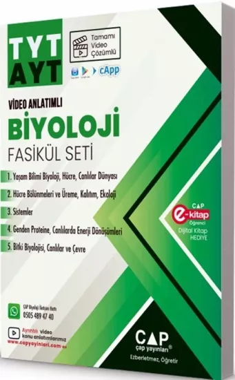 Çap Üniversiteye TYT AYT Hazırlık Biyoloji Fasikülü Seti Çap Yayınları - Hemen Satın Al