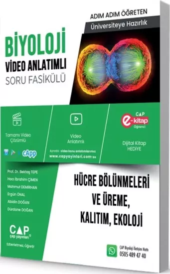 Üniversiteye Hazırlık Biyoloji Hücre Bölünmeleri ve Üreme Kalıtım Ekoloji Soru Fasikülü Çap Yayınları - Hemen Satın Al