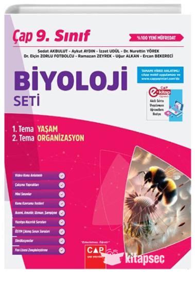 9. Sınıf Çap Yayınları Biyoloji Anadolu Seti