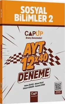 AYT Sosyal Bilimler 2 12 X 40 Up Deneme Çap Yayınları - Hemen Satın Al