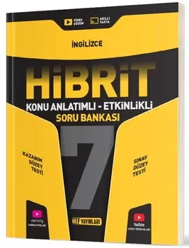 7. Sınıf Hibrit İngilizce Soru Bankası Hız Yayınları