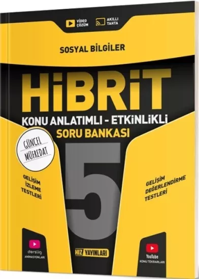 5. Sınıf Sosyal Bilgiler HİBRİT Konu Anlatımlı Etkinlikli Soru Bankası Hız Yayınları - Hemen Satın Al