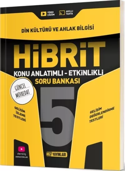 5. Sınıf Din Kültürü ve Ahlak Bilgisi HİBRİT Konu Anlatımlı Etkinlikli Soru Bankası Hız Yayınları - Hemen Satın Al