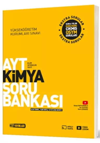 AYT Kimya Soru Bankası Hız Yayınları - Hemen Satın Al