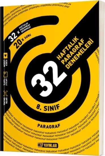 8. Sınıf Paragraf 32 Haftalık Deneme Hız Yayınları - Hemen Satın Al