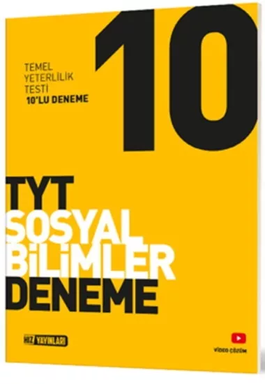 TYT Sosyal Bilimler 10 lu Deneme Hız Yayınları - Hemen Satın Al