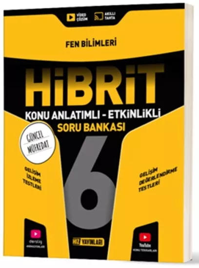 6. Sınıf Fen Bilimleri HİBRİT Konu Anlatımlı Etkinlikli Soru Bankası Hız Yayınları - Hemen Satın Al