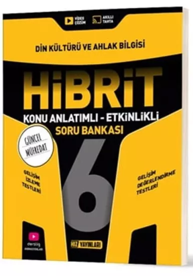 6. Sınıf Din Kültürü ve Ahlak Bilgisi HİBRİT Konu Anlatımlı Etkinlikli Soru Bankası Hız Yayınları - Hemen Satın Al